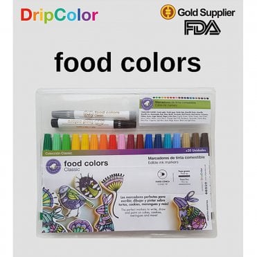 Edible Ink Markers - Food Colors Classic - Set Of 18 Best Before: 8/3/2025