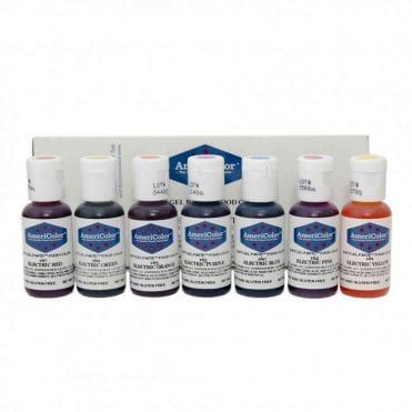 Electric Kit of all 7 colours - Soft Gel Paste Colouring 0.75oz