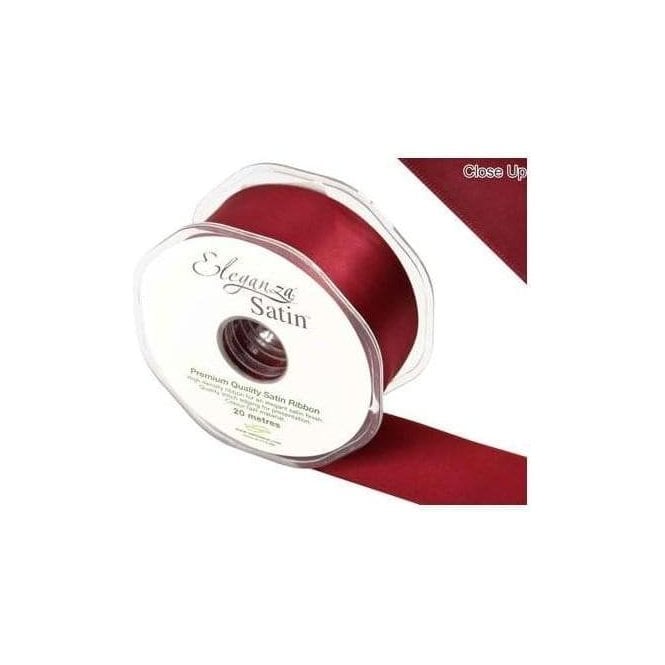 Eleganza Claret - Double Faced Satin Ribbon