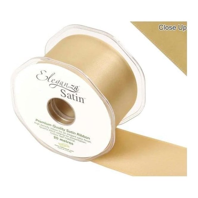 Eleganza Gold - Double Faced Satin Ribbon