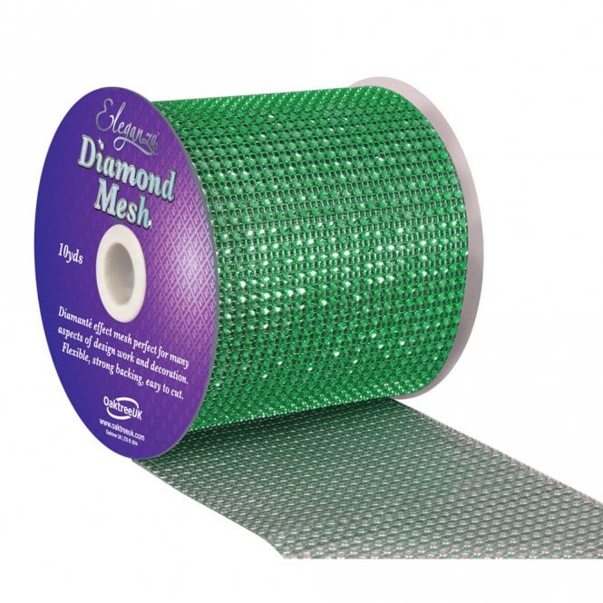 Eleganza Green No.50 Diamond Mesh - 12cm x 1 Yard