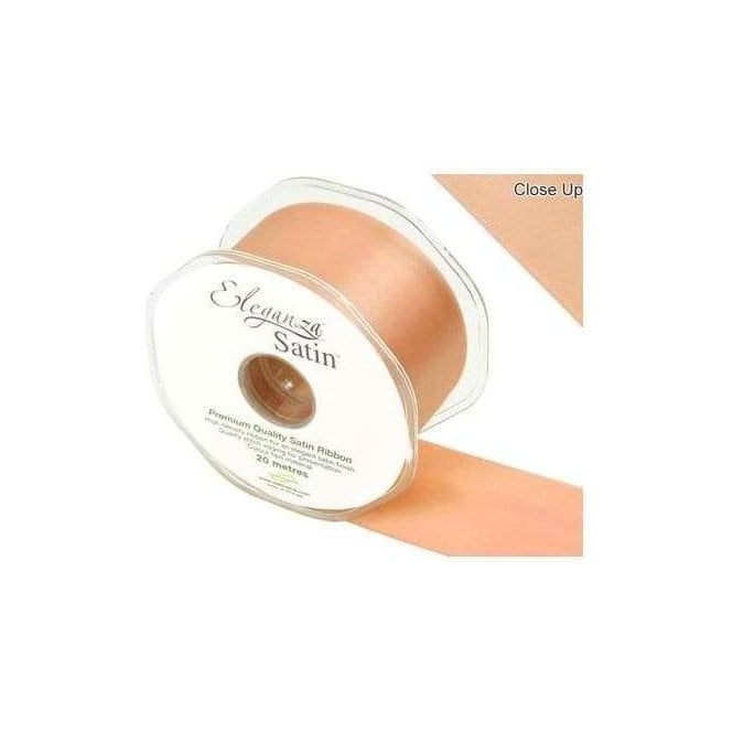 Eleganza Peach - Double Faced Satin Ribbon