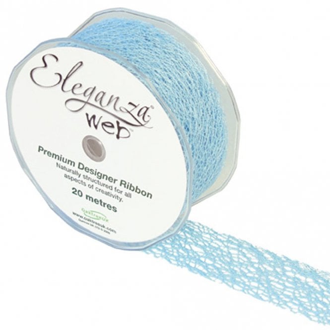 Eleganza Web Ribbon - Light Blue No - 25 - 38mm x 20M