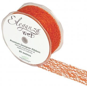 Eleganza Web Ribbon - Orange No - 04 - 38mm x 20M