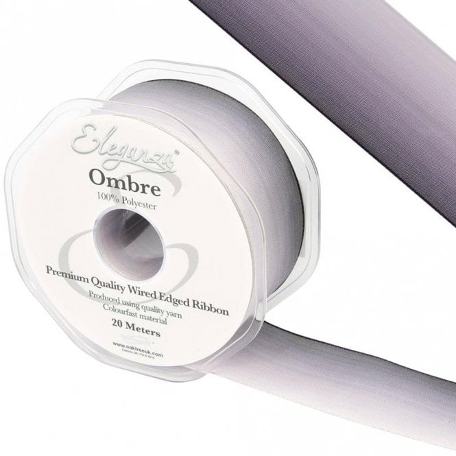 Eleganza Wired Edge Ombre Ribbon 38mm x 20m Tone No.297