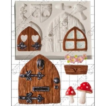 Fairy Door & Window - Cake Decorating Silicone Mould