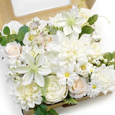 Fairy White DIY Faux Flower Box Set