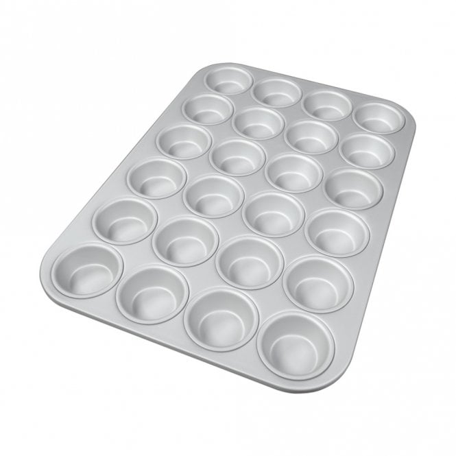 Fat Daddios High-Quality Anodized Mini Cupcake Pan - 24 Cupcake Capacity - Pro Grade Series