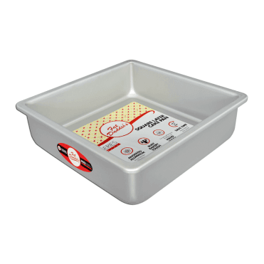 High-Quality Square Cake Tins - Professional Grade Anodized Finish, 3" Deep