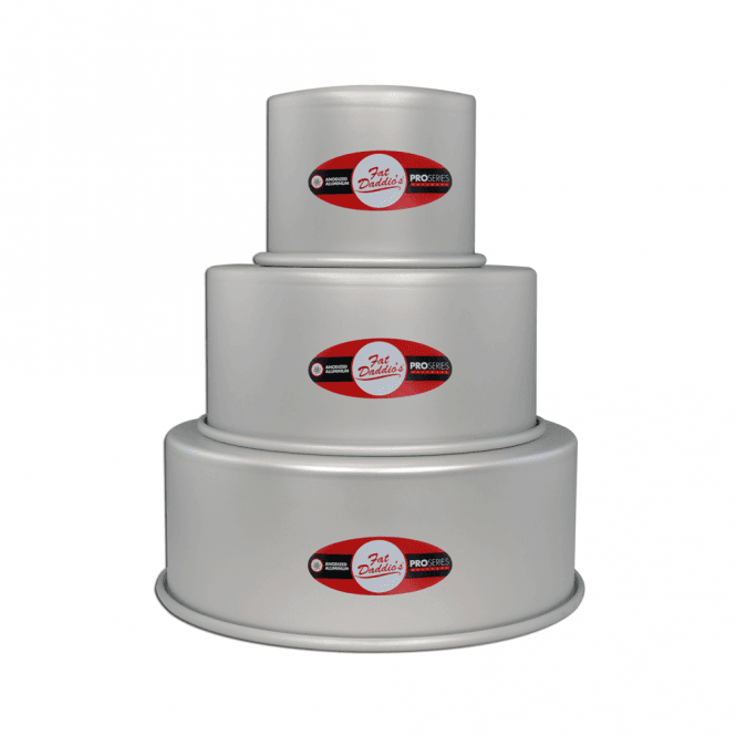 Fat Daddios Premium Anodised Round Cake Tins - 4