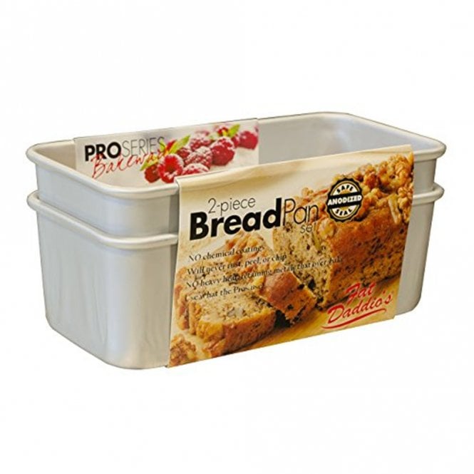 Fat Daddios Ultimate Duo: Anodized Aluminum Bread Pan Set - Bake Like a Pro with 2-Piece Set - 20 x 8 x 7cm