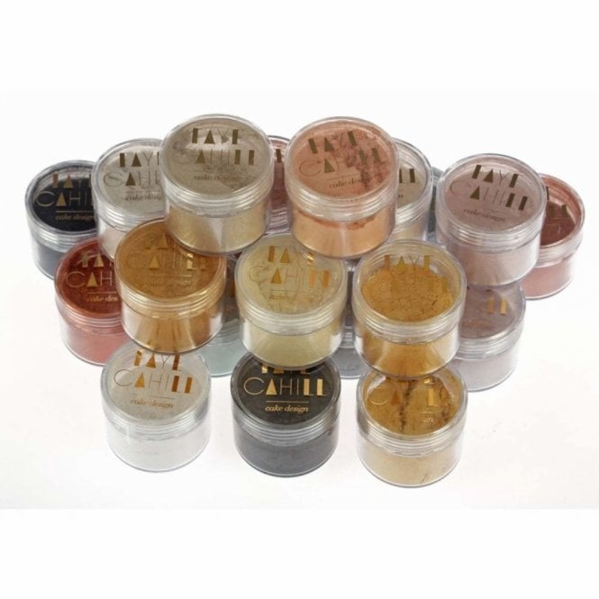 Faye Cahill Edible Lustre Dusting Metallic Food Colours 10ml - Best Before: 28/09/2030