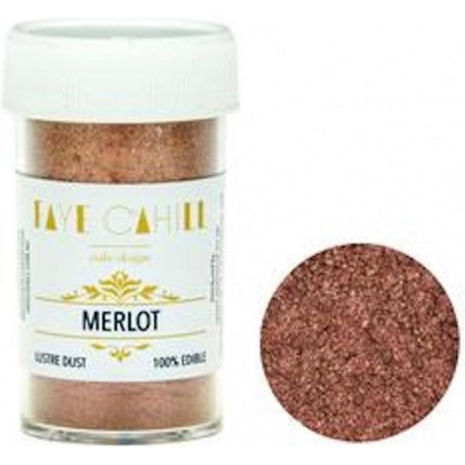 Faye Cahill Merlot - 22ml Luxury Edible Lustre Dust Food Icing Colour
