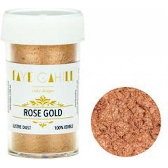 Faye Cahill Rose Gold *50g BULK POT* Luxury 100% Edible Lustre Dust Food Icing Colour - Best Before: 28/09/2030