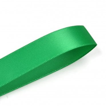 Fern Green Double-Faced Satin Ribbon - 15mm