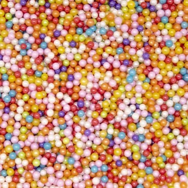 Fiesta Fusion Edible Pareils Sprinkles – 4mm - 80g