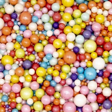 Fiesta Fusion Edible Pareils Sprinkles – Mixed Sizes - 80g