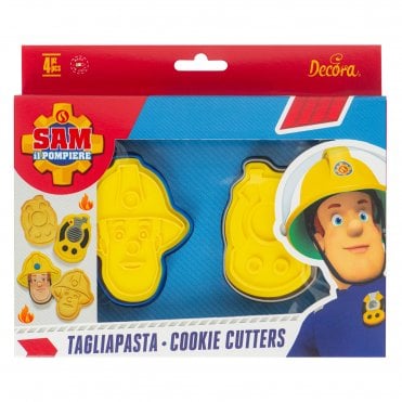 Fireman Sam & Radio Cookie Cutters / Marker Set Of 2
