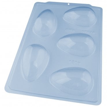 Flat Egg Harmony Mould - 150g - 5 Cavity - Special Chocolate Mould