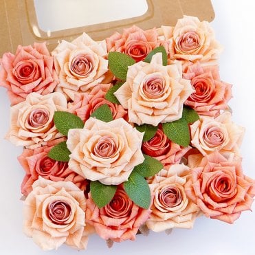 Flesh Pink - DIY Faux Flower Box Set