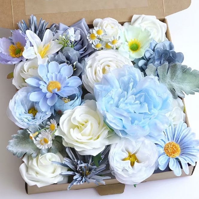 Fleur Maison Bright Blue DIY Faux Flower Box Set