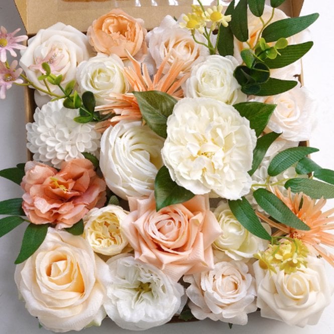 Fleur Maison Coral & Champagne DIY Faux Flower Box Set