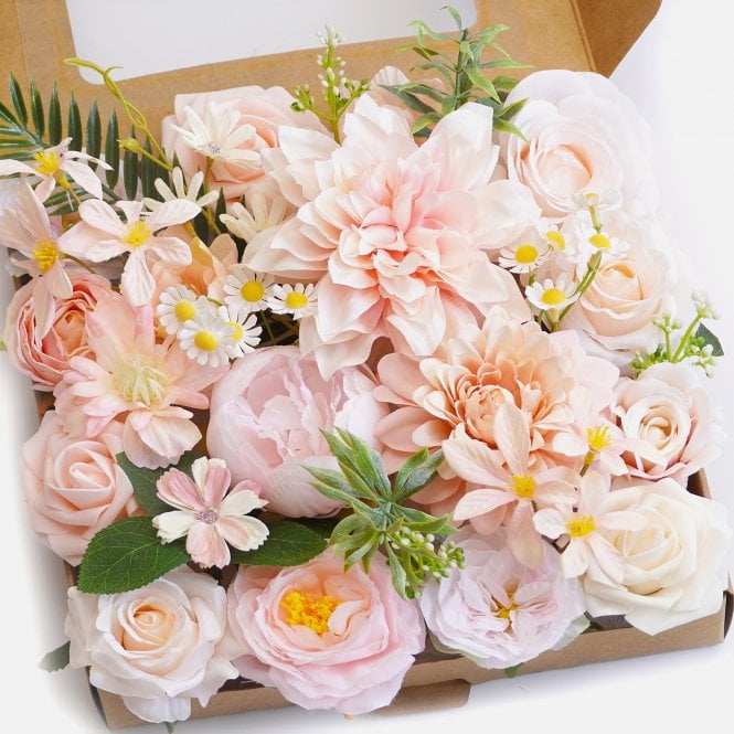 Fleur Maison Summer Peach Pink - DIY Faux Flower Box Set