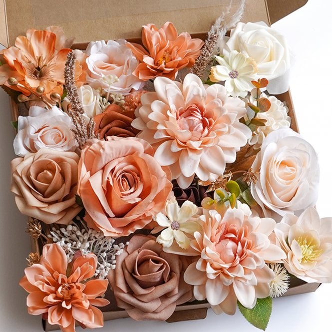 Fleur Maison Champagne & Orange - DIY Faux Flower Box Set