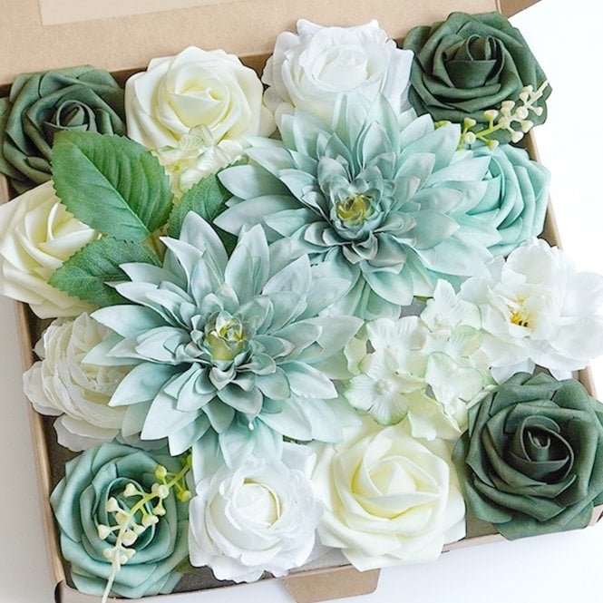 Fleur Maison Mixed Green - DIY Faux Flower Box Set