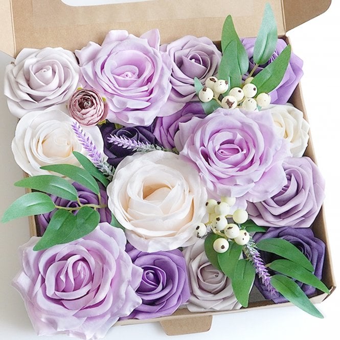 Fleur Maison Mixed Purple - DIY Faux Flower Box Set