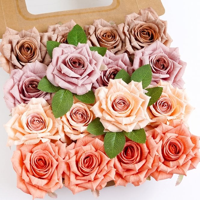 Fleur Maison Red Bean Paste Powder Gradient - DIY Faux Flower Box Set