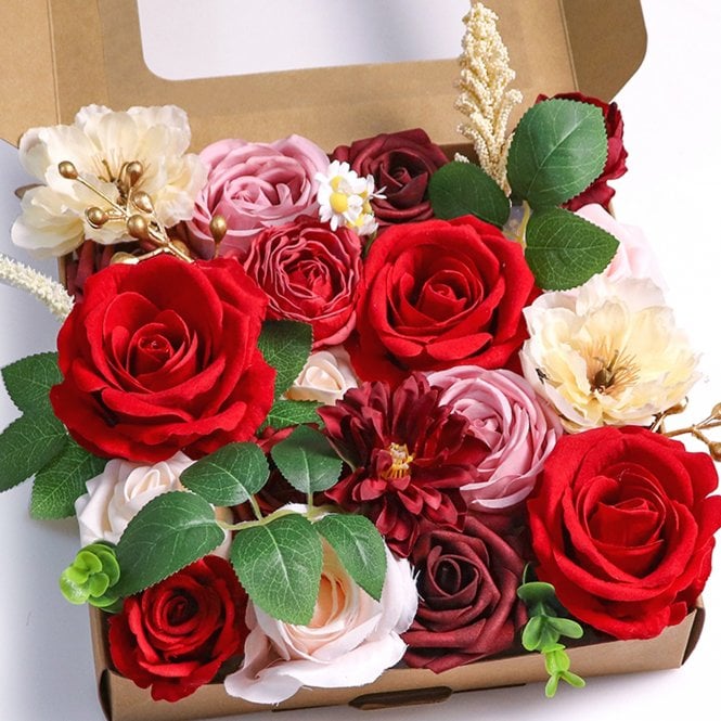 Fleur Maison Red Blooms - DIY Faux Flower Box Set