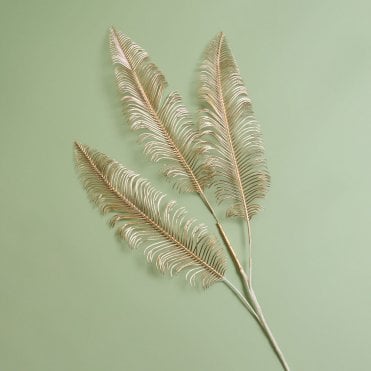 Vintage Gold Folium Cycas Leaf