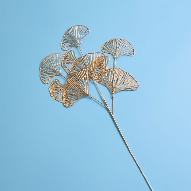 Fleur Maison Vintage Gold Ginkgo Leaf