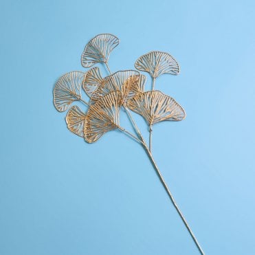 Vintage Gold Ginkgo Leaf