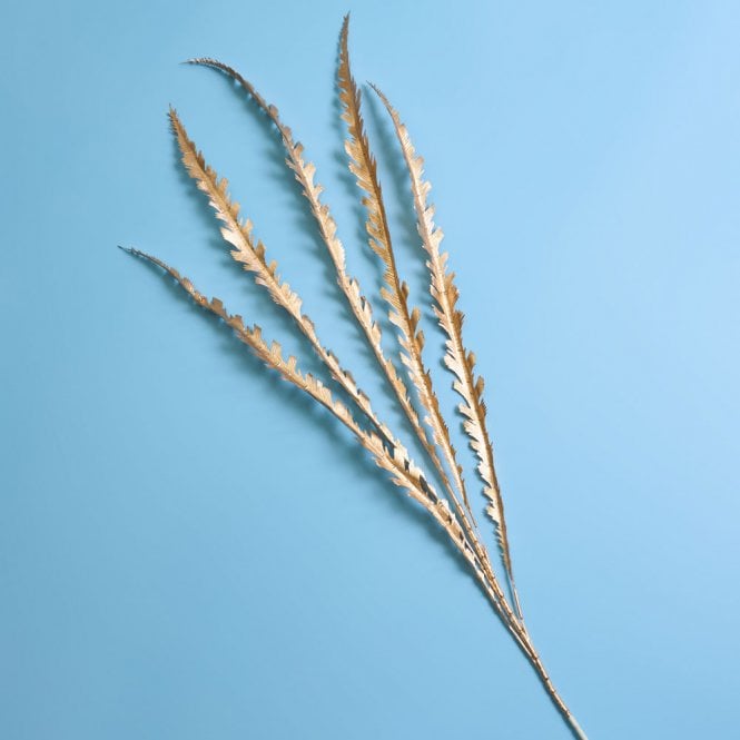 Fleur Maison Vintage Gold Miscanthus Leaf