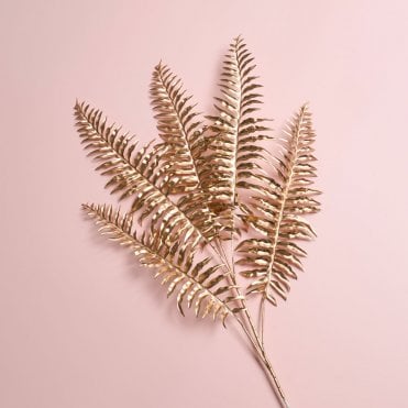 Vintage Gold Persian Leaf