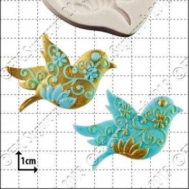 Floral Birds - Cake Decorating Silicone Mould