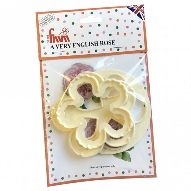 FMM Sugarcraft A Very English Rose Cutter Set - FMM