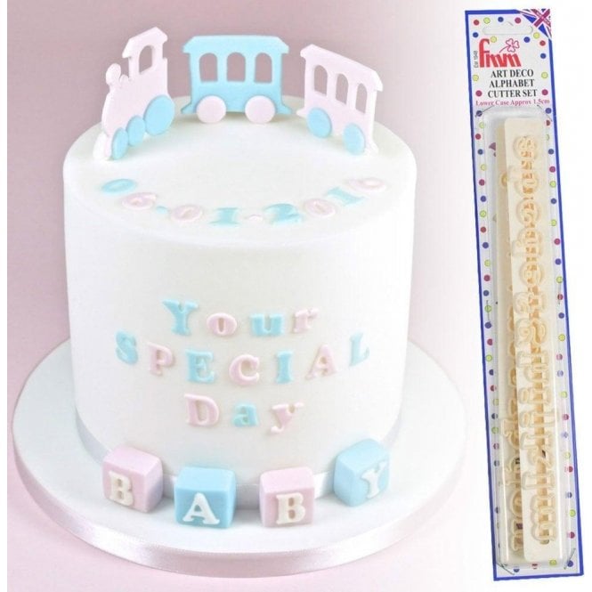 FMM Sugarcraft Art Deco - Lower Case Alphabet Set