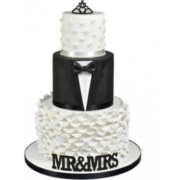 Curved Words 'MR & MRS' Cutter