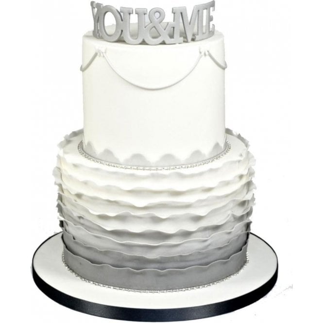 FMM Sugarcraft Curved Words 'YOU & ME' Cutter