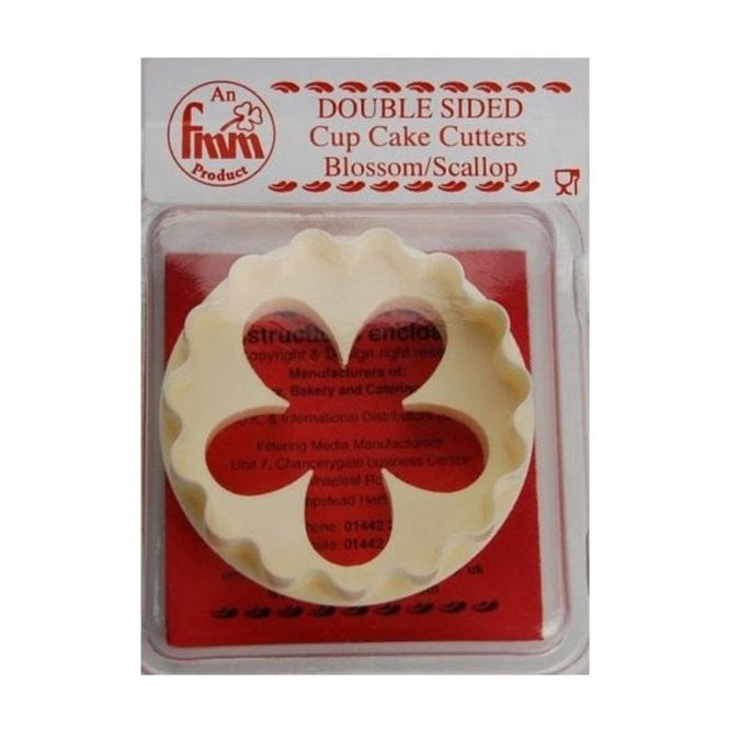 FMM Sugarcraft Double Sided Cupcake Cutter Blossom/Scallop