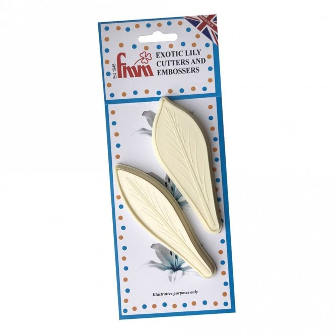 FMM Sugarcraft Exotic Lily - Set of 2 Cutters and 2 Embossers