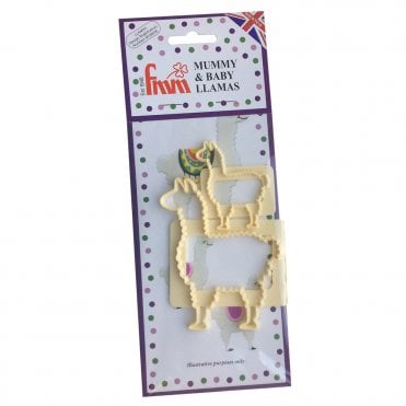 Mummy & Baby Llamas cutter set
