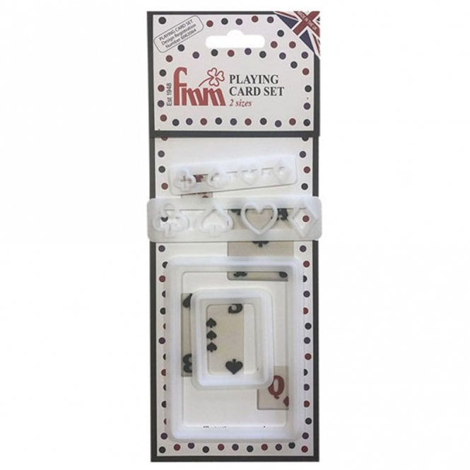 FMM Sugarcraft Playing Card Set 2 Sizes
