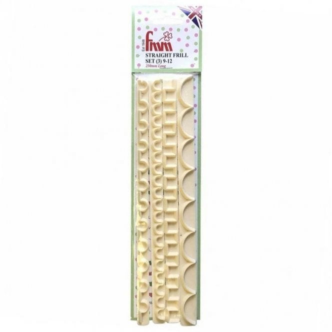 FMM Sugarcraft Straight Frill Icing Cutter Set 3 (9-12) - FMM