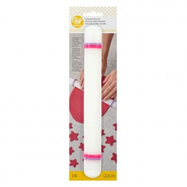 Fondant Rolling Pin With Guides - 9"