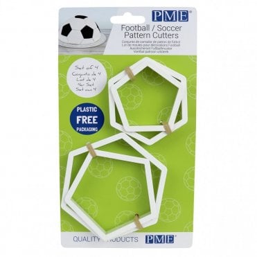 Football Pattern Cutter Set of 4