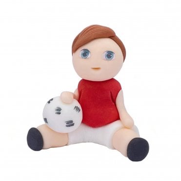 Football Player Sugar Cake Topper - 6.5cm